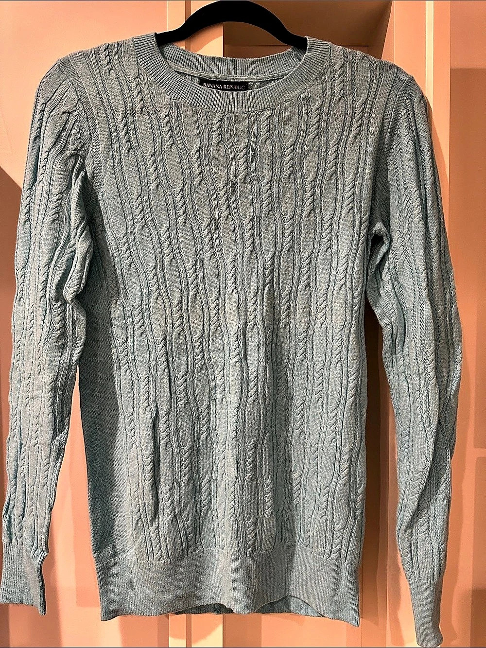 Banana Republic Filpucci Italian Yarn Cable-Knit Sweater Cable Knit Sweater